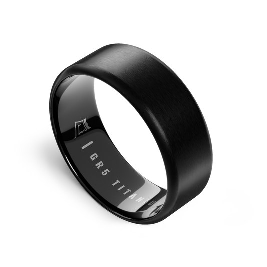 Jet Black | Titanium | 8mm