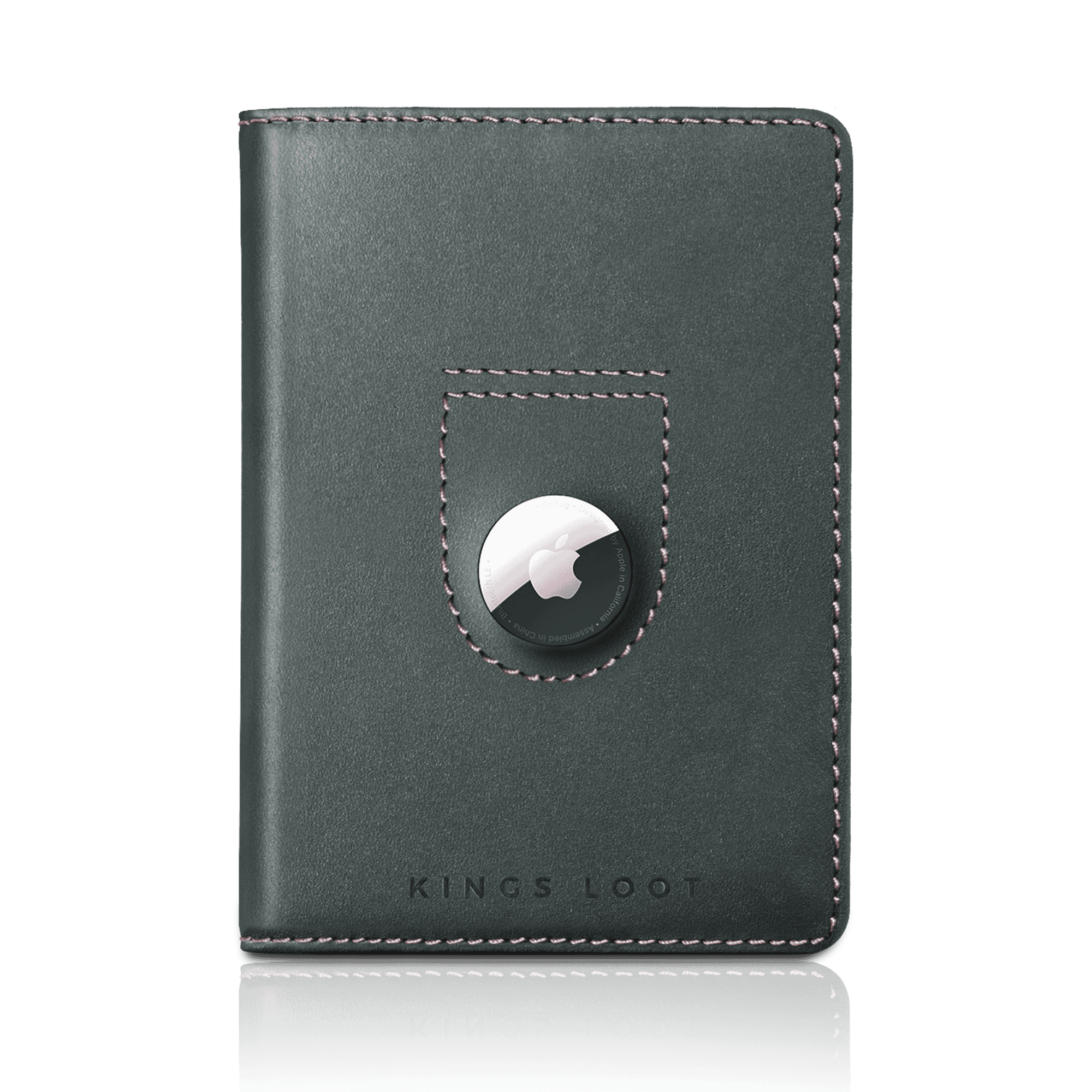 Brown leather wallet displaying multiple credit cards with 'UPGRADED LEATHER' text.