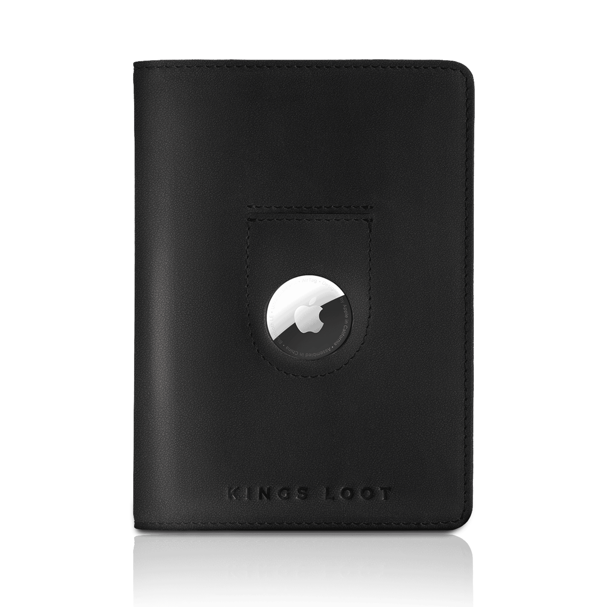 Brown leather wallet displaying multiple credit cards with 'UPGRADED LEATHER' text.