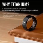 Jet Black | Titanium | 8mm